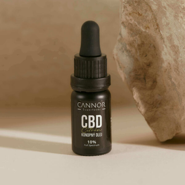 CBD Konopný olej 10% - Citrón Cannor